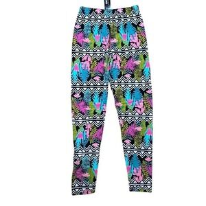 Agnes & Dora Tropical Print Leggings S M‎ Soft Stretch Pull On Comfy NWT